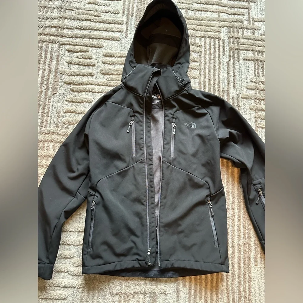 The North Face Men's Black Jackets set of 2 men’s small soft shell fleece